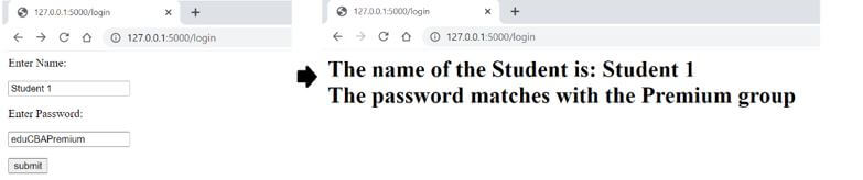 Password matches the premium group