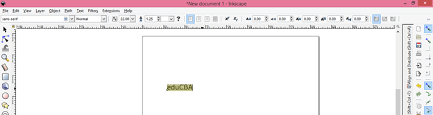 Inkscape text output 2