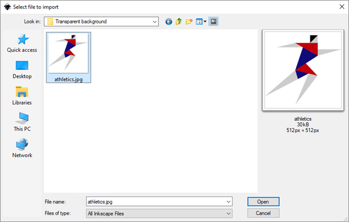 Inkscape transparent background output 4