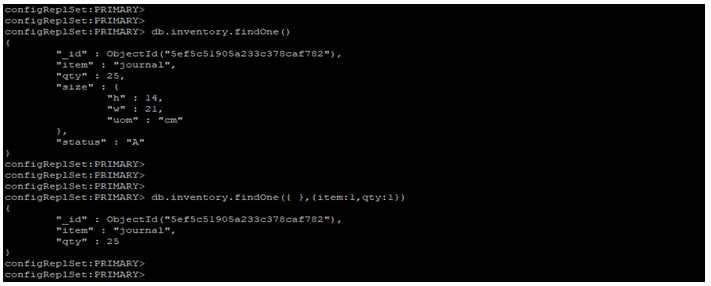 MongoDB findOne()-1.1