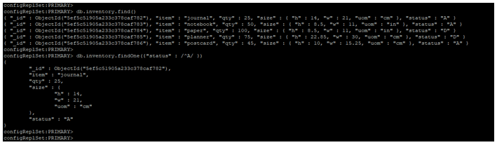 MongoDB findOne()-1.1