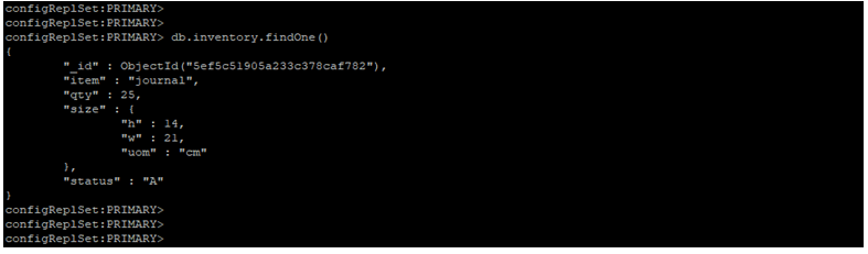 MongoDB findOne()-1.2...