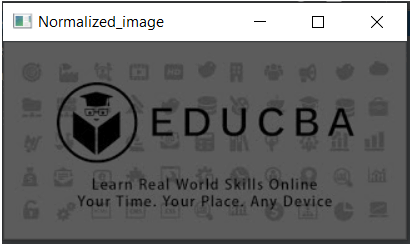 OpenCV Normalize 1