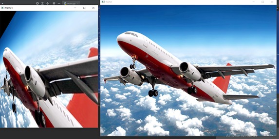 OpenCV perspectivetransform output 1