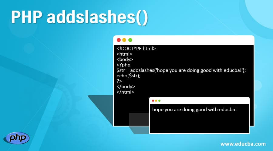 PHP addslashes()