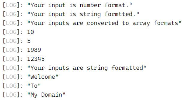 single function with different parameter