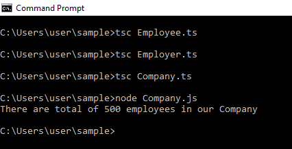 TypeScript module output 2