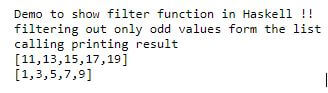 haskell filter 1