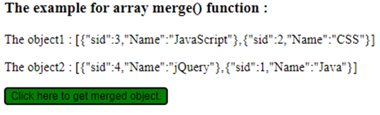 jQuery Merge-1.5