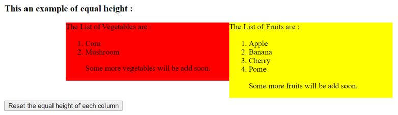 all selected element for div element by using flexbox
