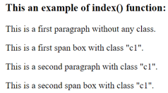 jQuery index 4