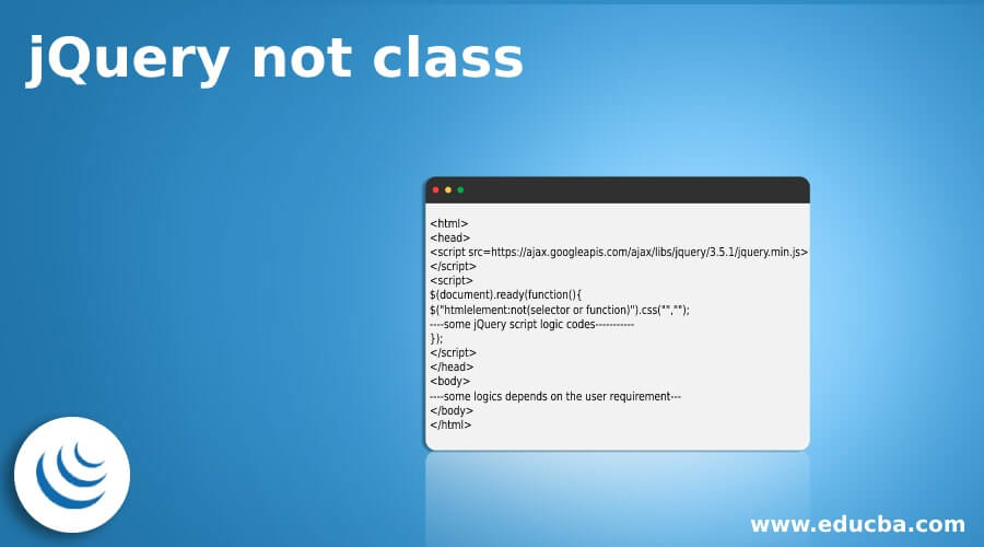 jQuery not class