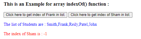 jquery array index 1