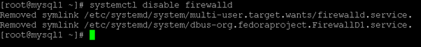 CentOS disable firewall output 2