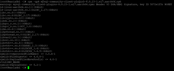 CentOS packages output 2