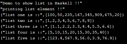 Haskell do notation Output