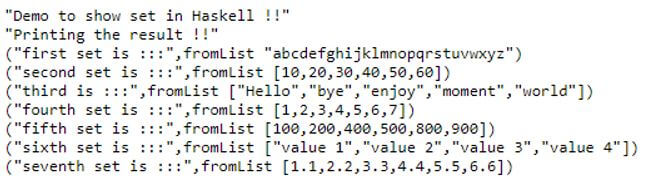Haskell set