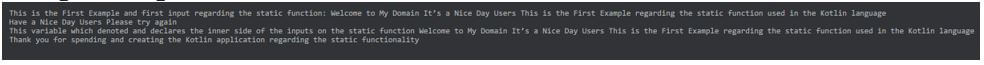 Kotlin Static Function 1