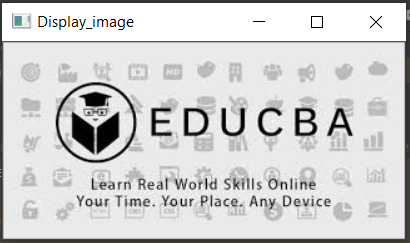 OpenCV namedWindow output 1