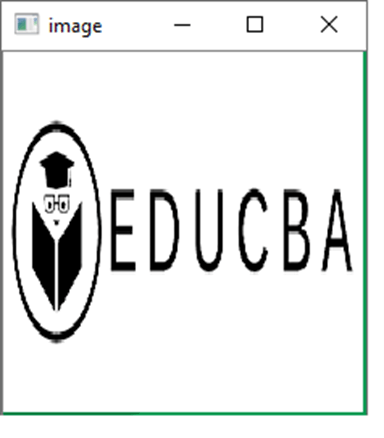 OpenCV read image output