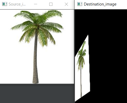 OpenCV warpPerspective() 3