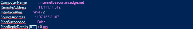PowerShell Test-NetConnection 1