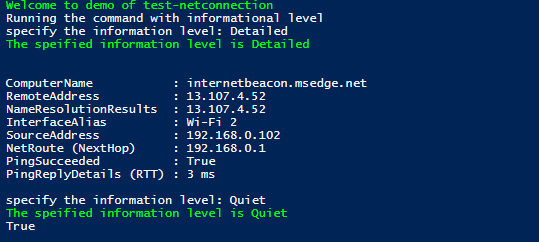 PowerShell Test-NetConnection 2