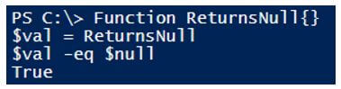 PowerShell null 11