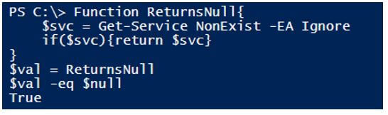 PowerShell null 13