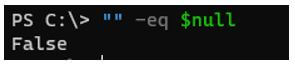 PowerShell null 4