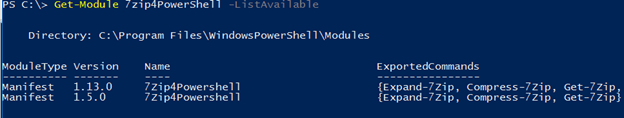 PowerShell uninstall module output 4