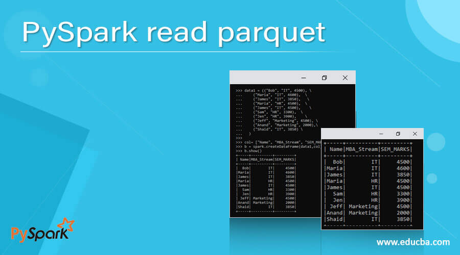 PySpark read parquet