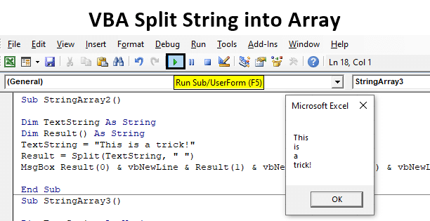 VBA Split String into Array