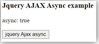 jQuery Ajax async 2