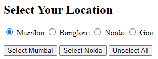 Select Mumbai Button Example 2b