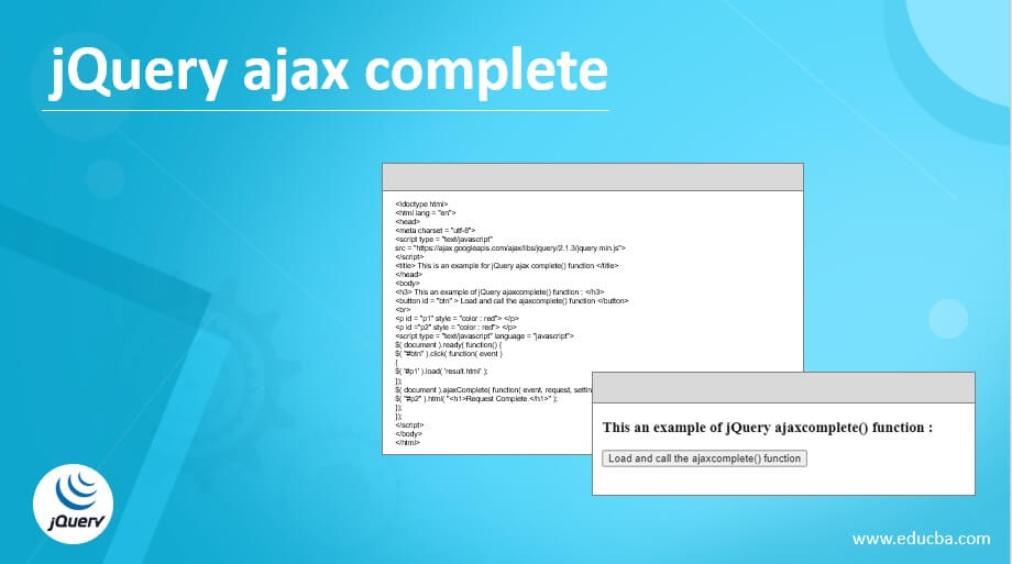 jQuery ajax complete