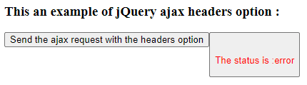 jQuery ajax headers output 1.2