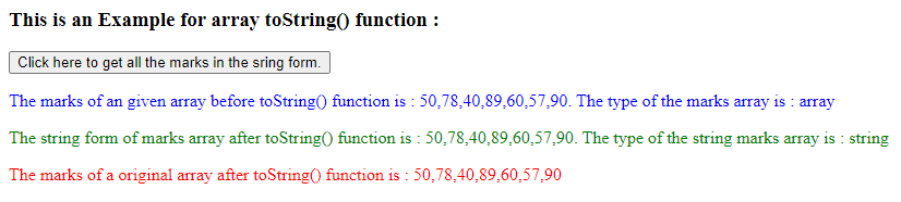 jQuery array to string Example 1-2