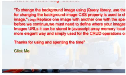 jQuery background image change 3
