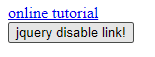 jQuery disable link output 1
