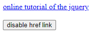 jQuery disable link output 3