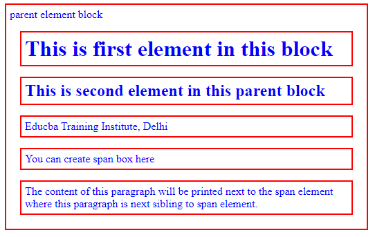jQuery next sibling output 1