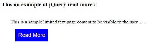 jQuery read more output 1