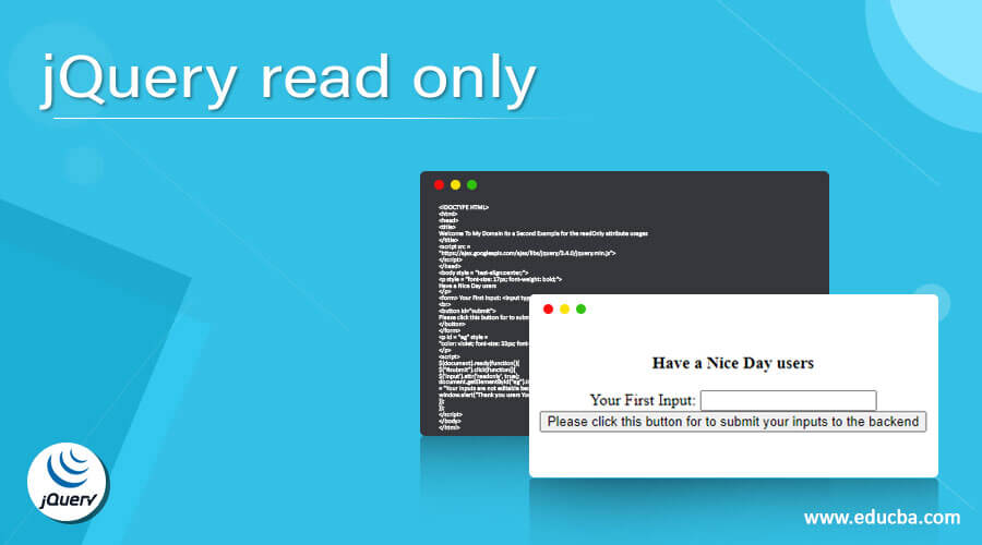 jQuery read only