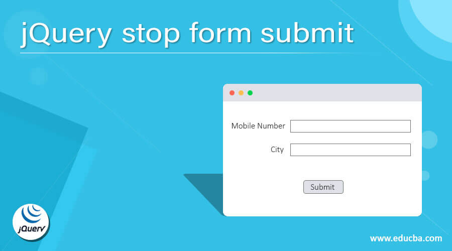 jQuery stop form submit