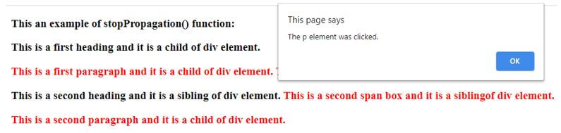 Once we click on the first paragraph