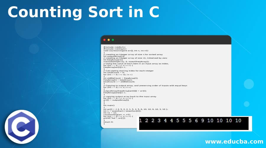 Counting Sort in C