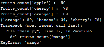 Hash table in Python output 2