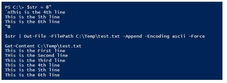 PowerShell Append to File 10