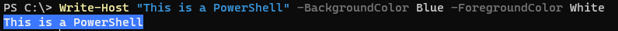 PowerShell Write to Console 7